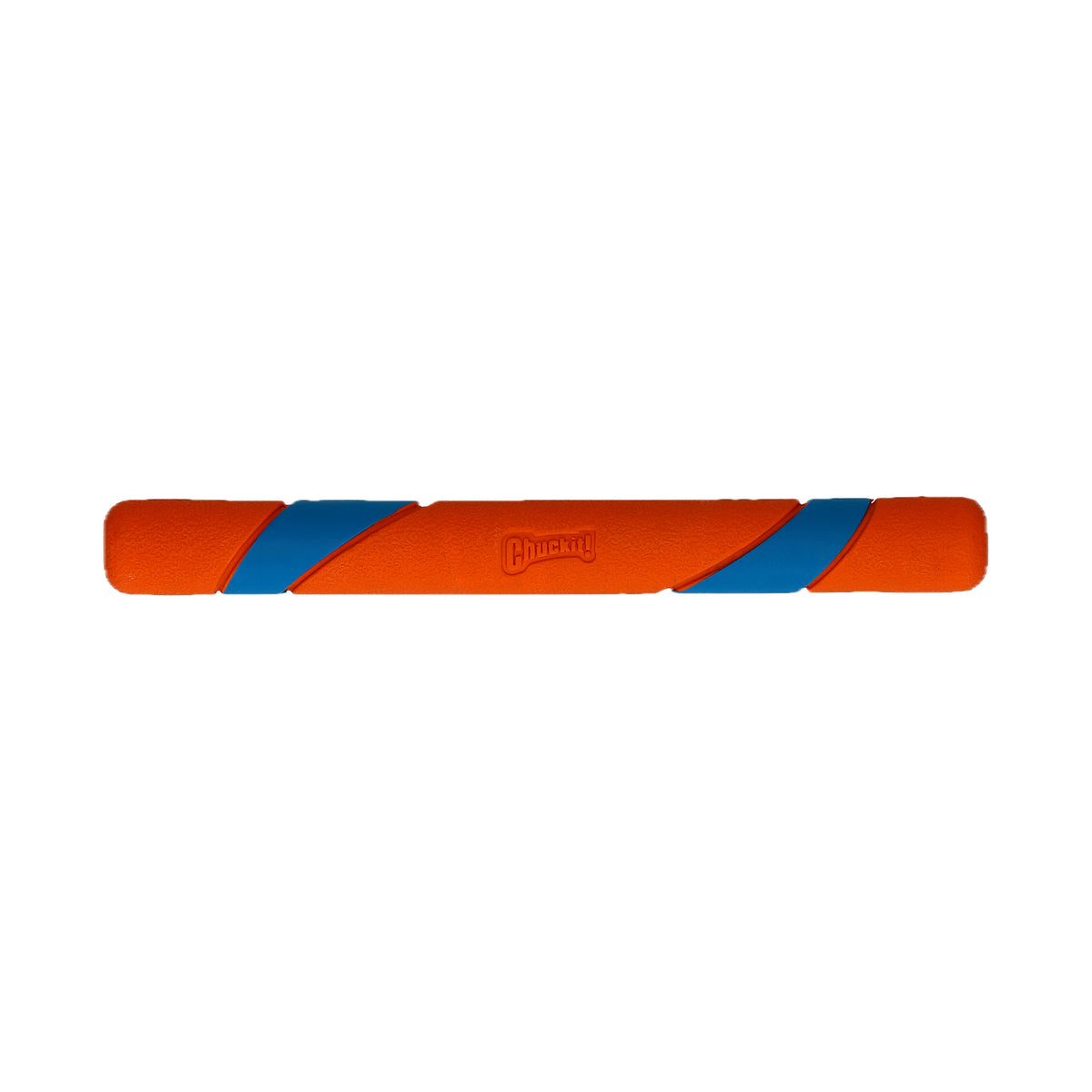 oranje met blauwe Chuckit Ultra Fetch Stick werpstok voor honden, zijaanzicht