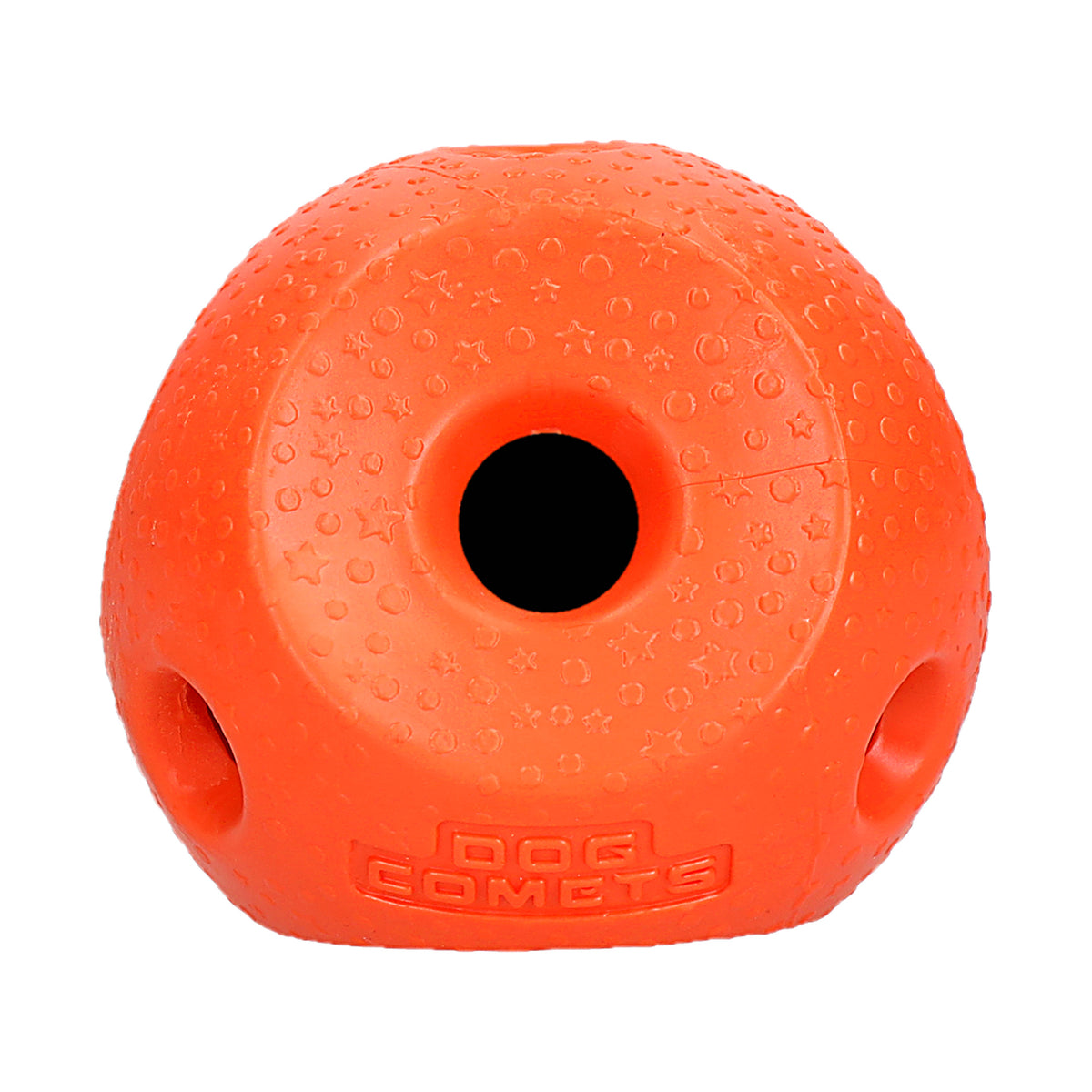 oranje Dog Comets Treat Lock Ball rubberen snackbal voor honden