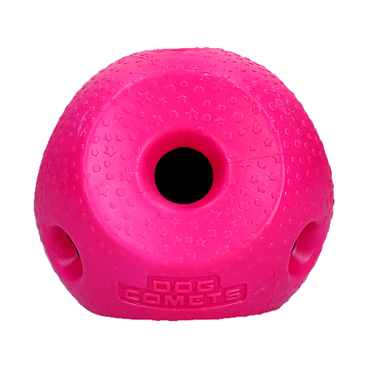 roze Dog Comets Treat Lock Ball rubberen snackbal voor honden