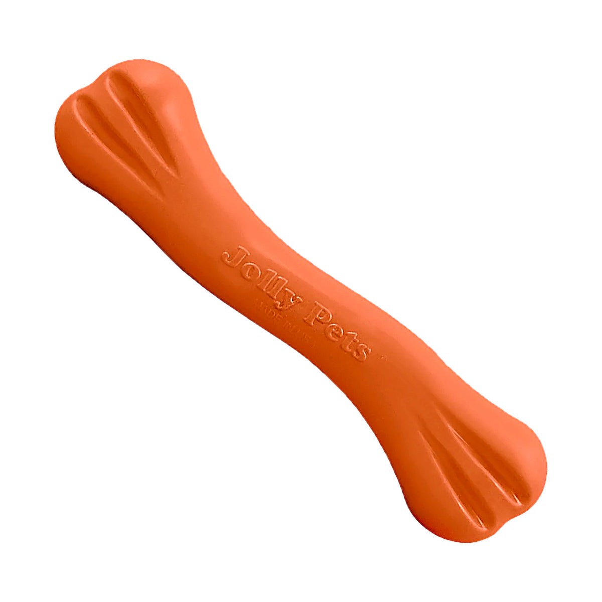 Jolly Bone rubberen kauwbot oranje