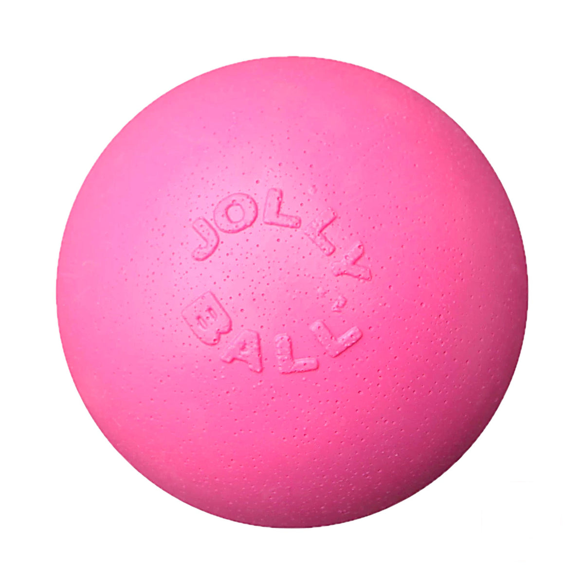 hond speelt met roze Jolly Bounce-n-Play stuiterbal