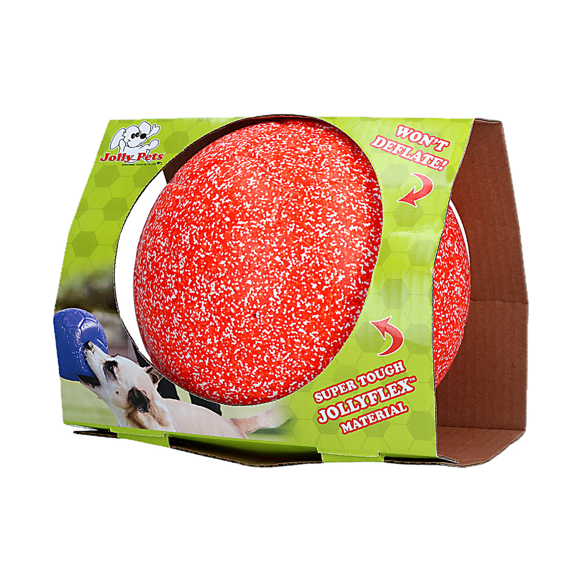 Jolly Soccer Ball oranje wit